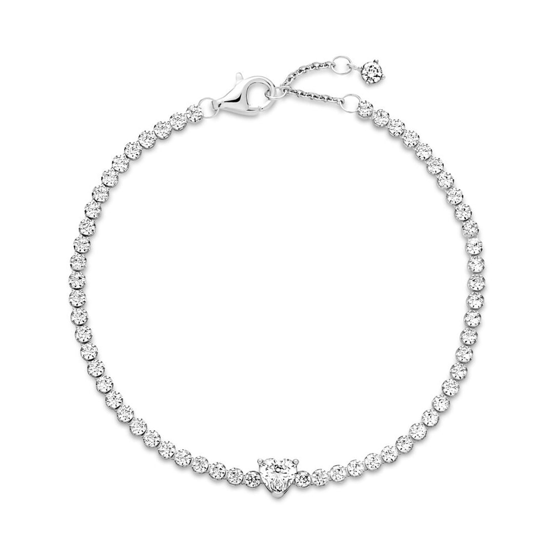 Pandora Timeless Funkelndes Herz Tennisarmband