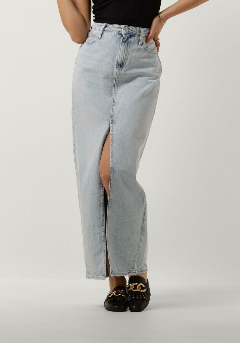 CALVIN KLEIN blauwe calvin klein maxirok maxi skirtda