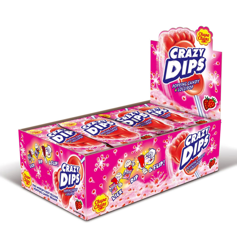 Chupa Chups crazy dips aardbei