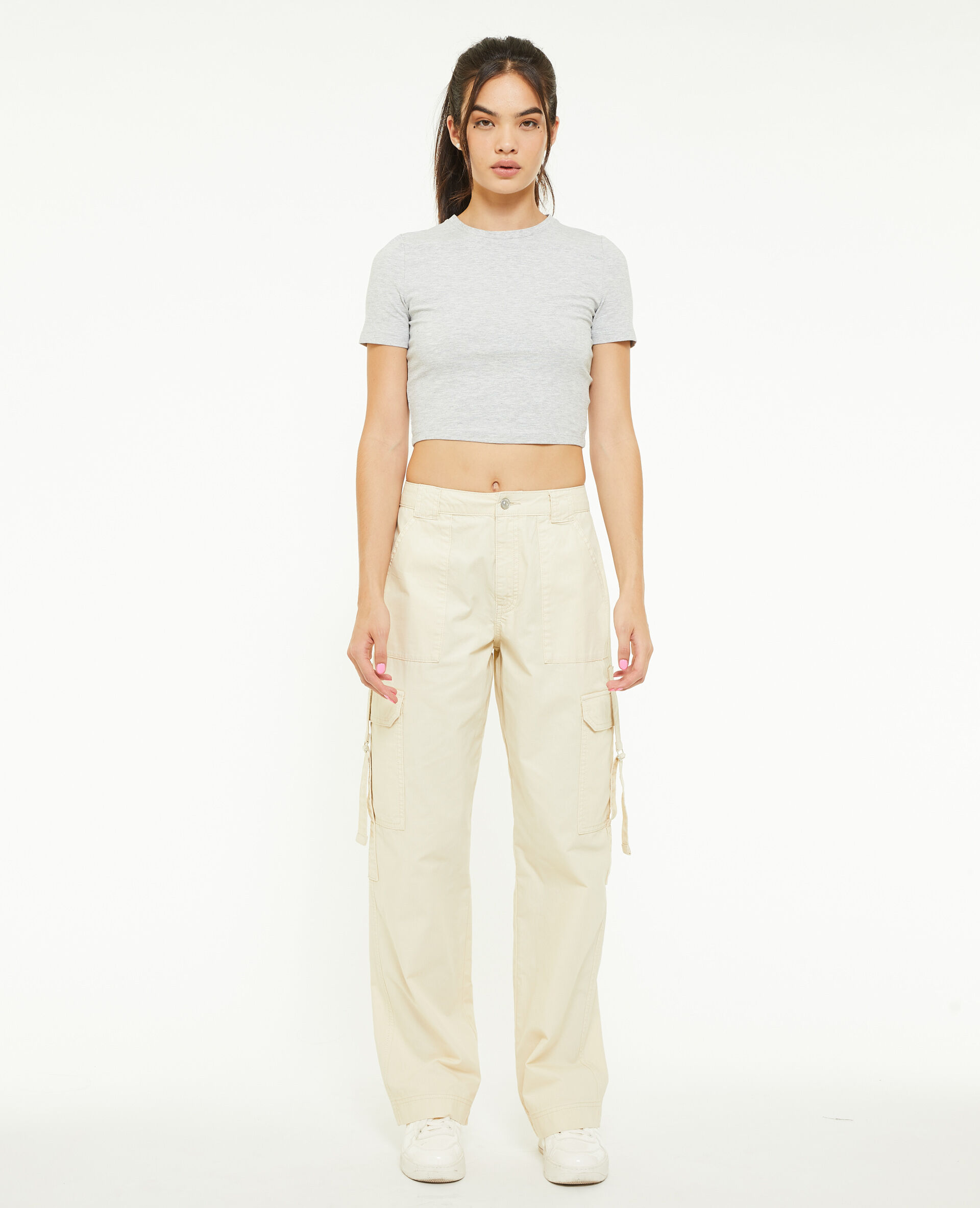 Pantalon cargo avec sangles - Sable