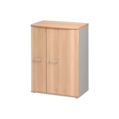 Rangement haut JAZZ+ - L80 x H112 x P48 - 3 portes - Hêtre ambré