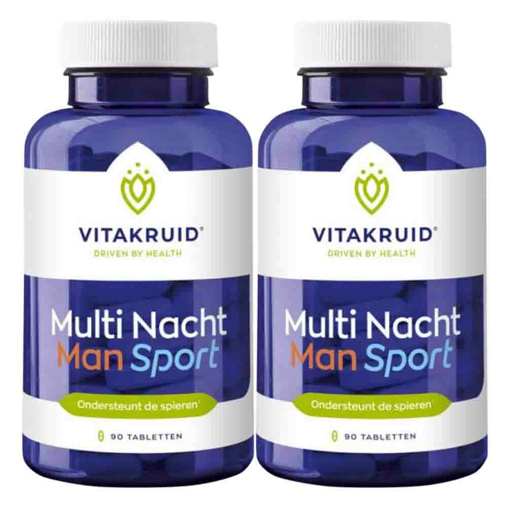 2x Vitakruid Man Sport Multi Nacht90 tabletten