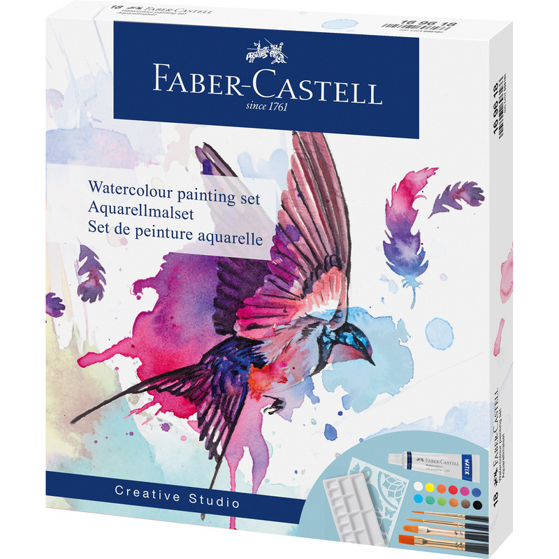 Faber-Castell Aquarellfarben-Set, 5 ml, assortiert, 18 Stück