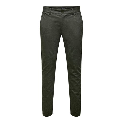 ONLY & Sons Mark Herringbone Bukser, Olive Night, W30/L34