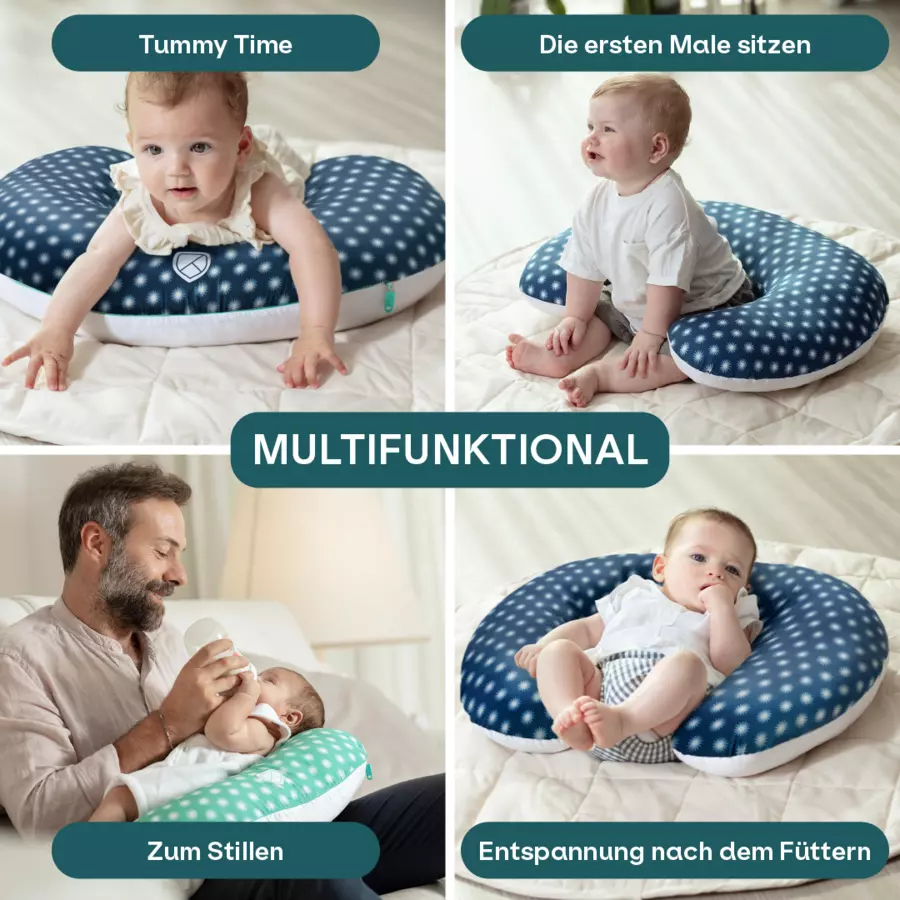 KOALA BABYCARE®Stillkissen Hug Baby - blau