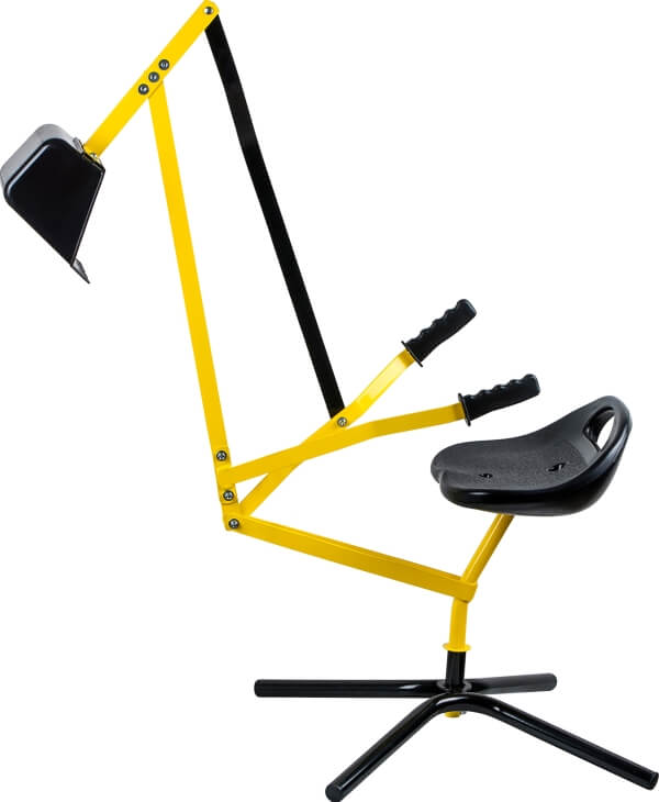 Outdoor active Metall Schaufelbagger, gelb und schwarz, Outdoorspielzeug, ca. 115x31x85 cm, ab 3 Jahren