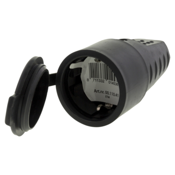 Handson contrastekker rubber zwart