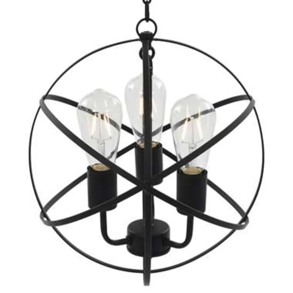 vidaXL - Plafond Lamp - Zwart - Metaal