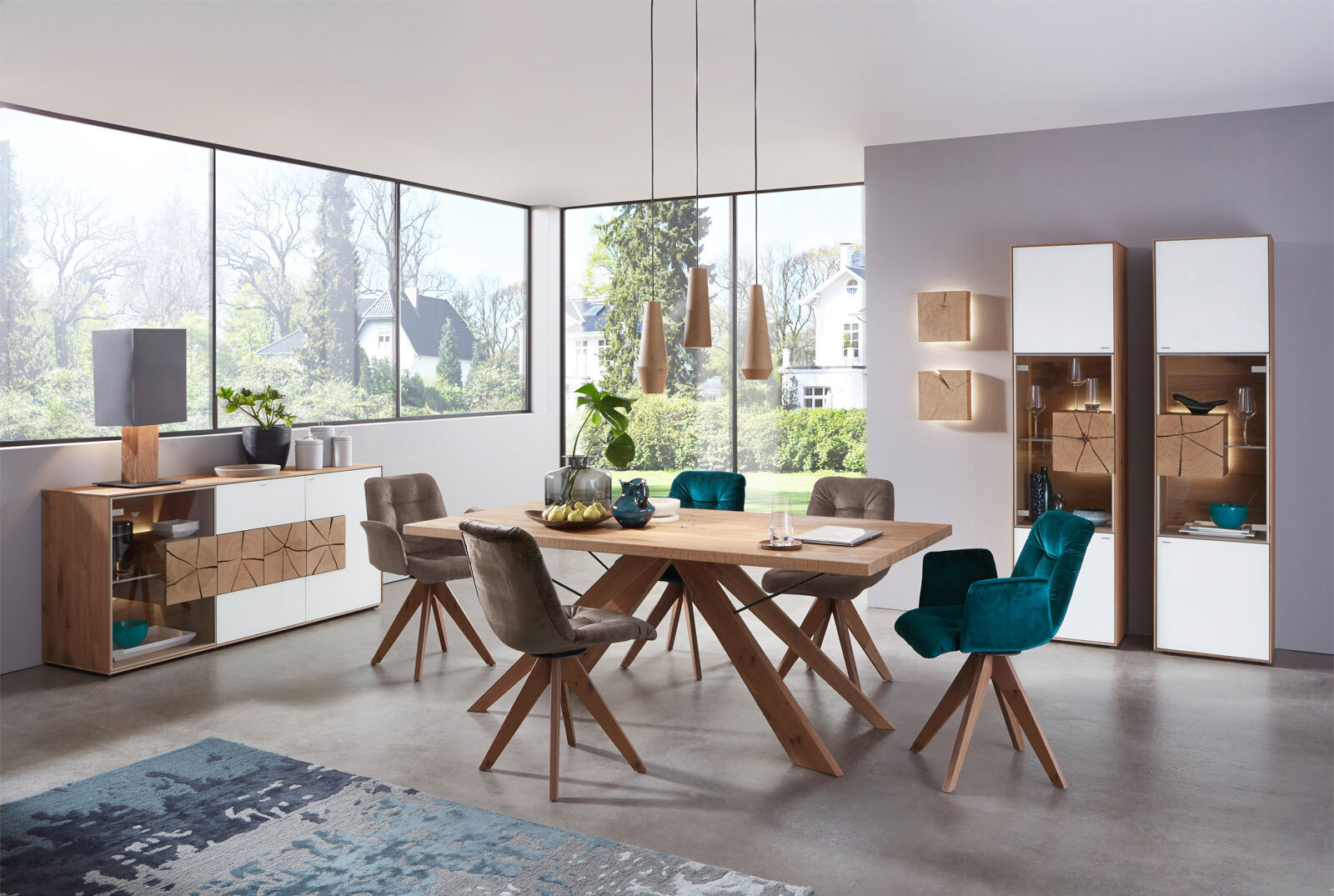 hartmann Sideboard I CAYA 175 x 81 cm Kerneiche /weiß