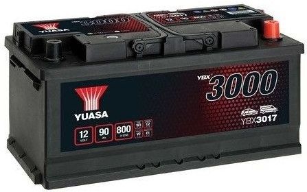 Yuasa Accu Ybx3017 90 Ah Aston Martin, Bmw, Daimler, Ford Usa, Jaguar, Jeep, Maserati, Opel, Volvo Yuasa Ybx3017
