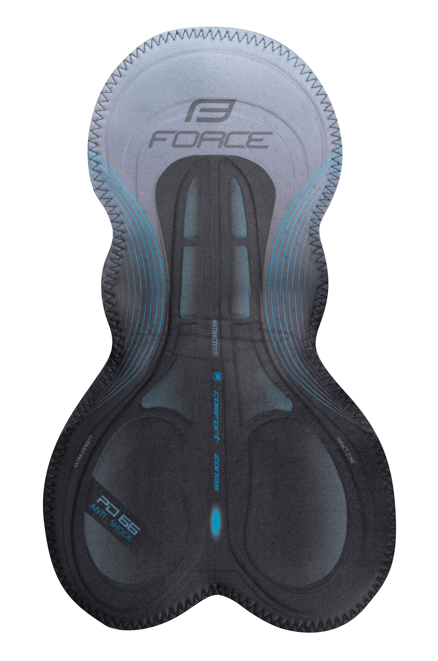 Force B51 Bibshorts med seler og indlæg Sort/Blå