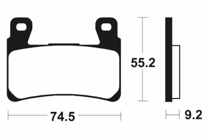 Plaquettes de freins Tecnium Performance métal fritté - MF360