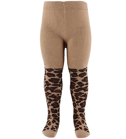 Fuzzies Strumpfhosen - Brauner Leopardprint