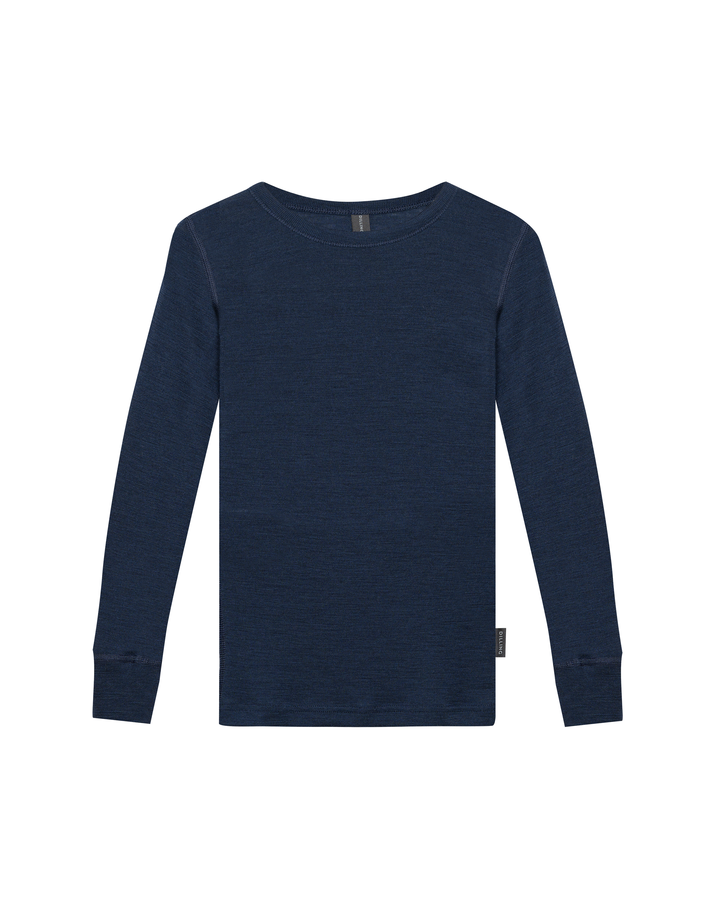 Shirt van merinowol voor kinderen in Kersthart