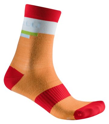 Chaussettes Femme Castelli Velocissima 2 Thermal Orange