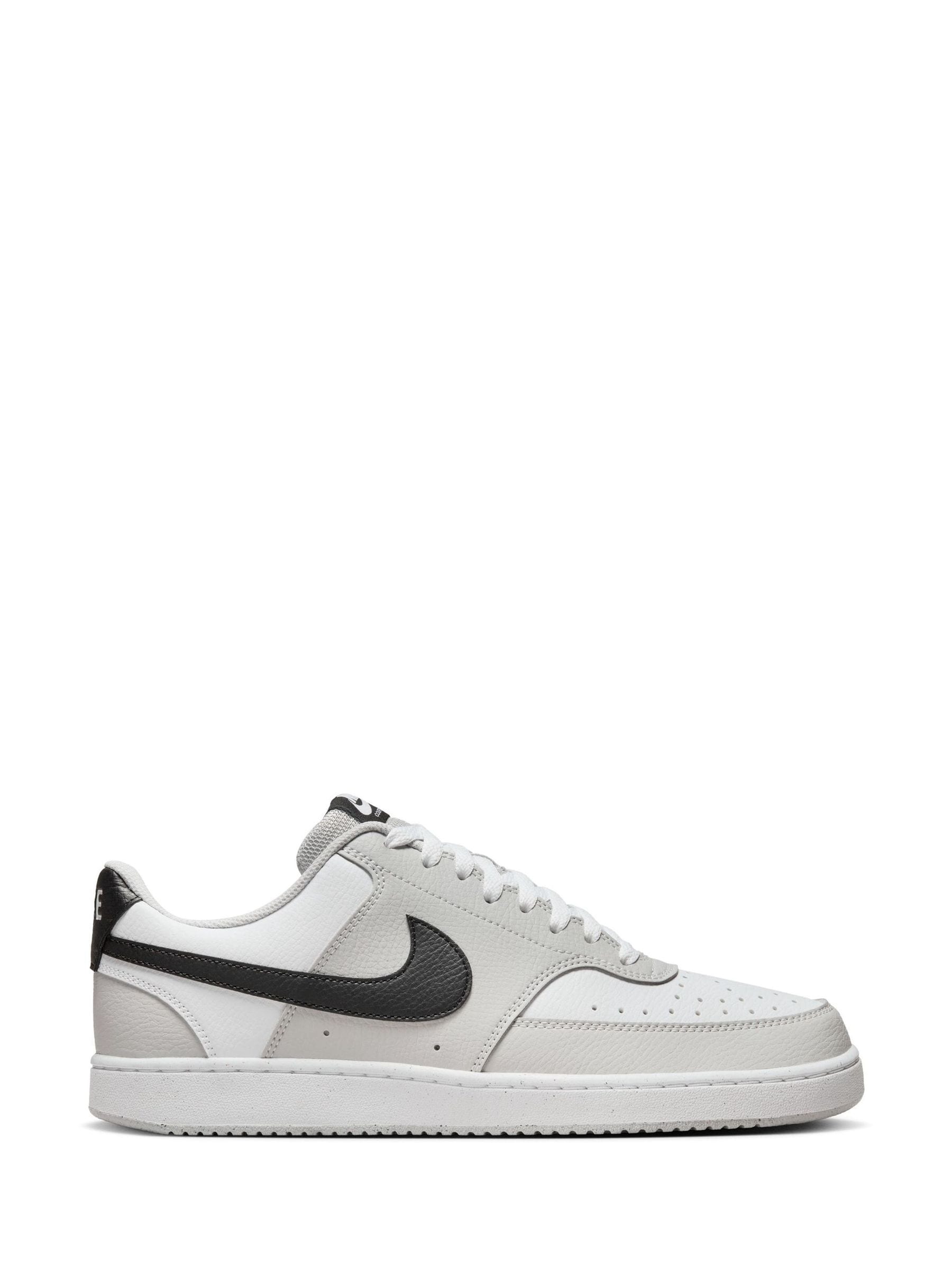 Grijs/wit - Nike Court Vision lage sneakers