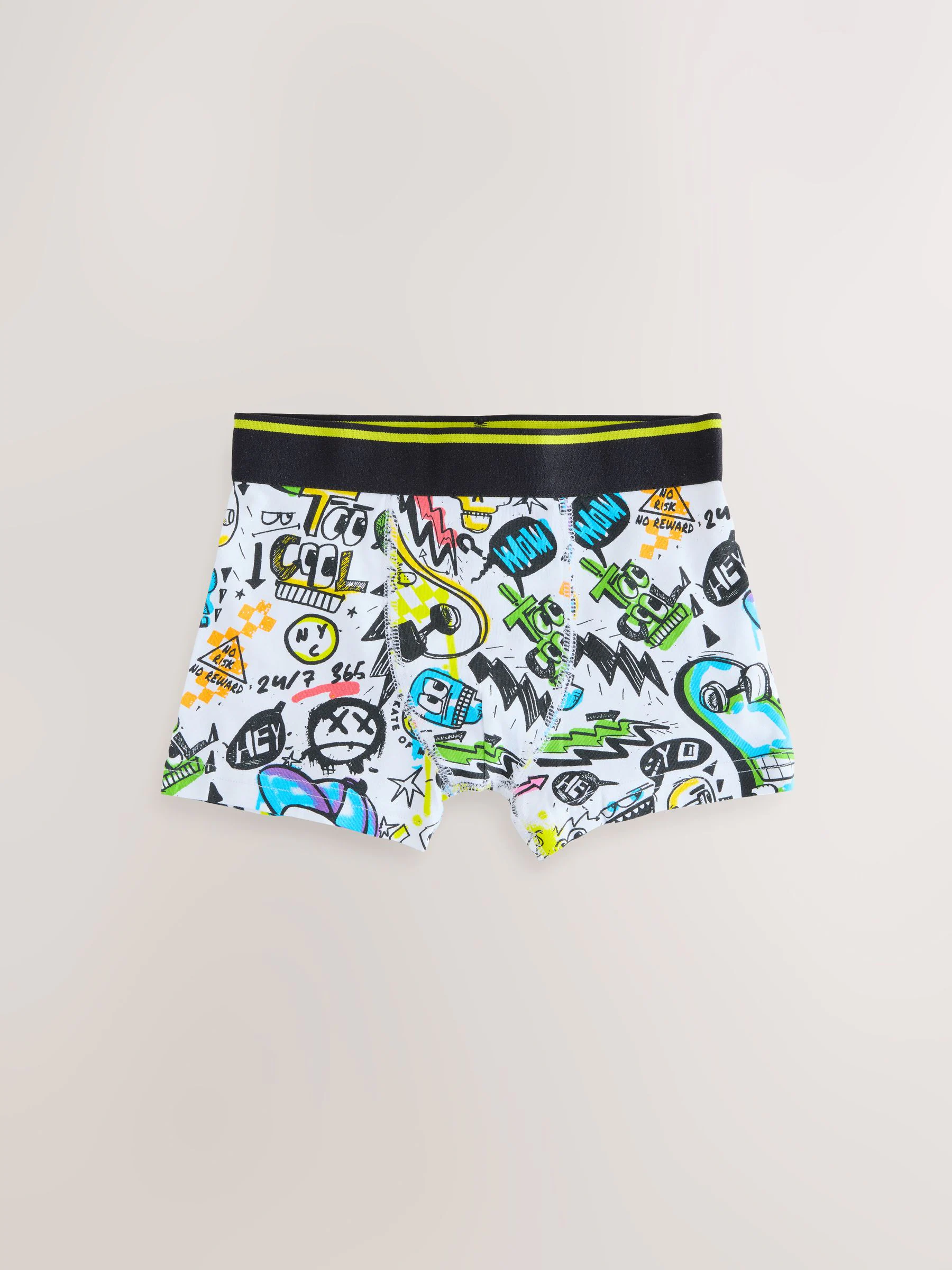 Doodle-graffitiprint - Verpakking van 5 boxershorts (1,5 - 16 jr)