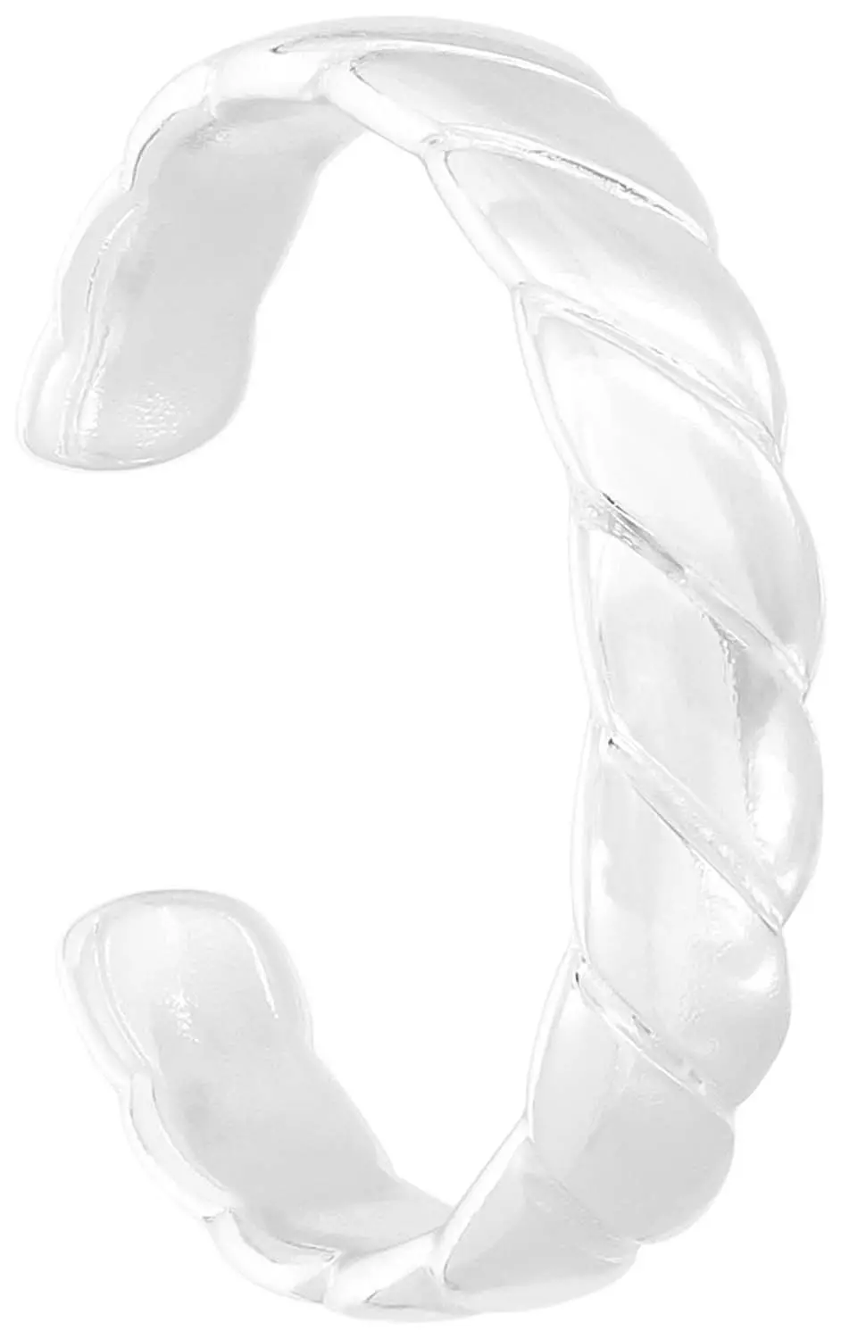 Zehenring - Twisted Silver
