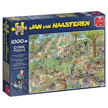 Jumbo Spiele Puzzle - Jan van Haasteren – Cross-Radrennen, 1000 Teile