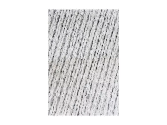 Lot 2 coussins 40 cm gris clair polaire douce effet tricot - LENO