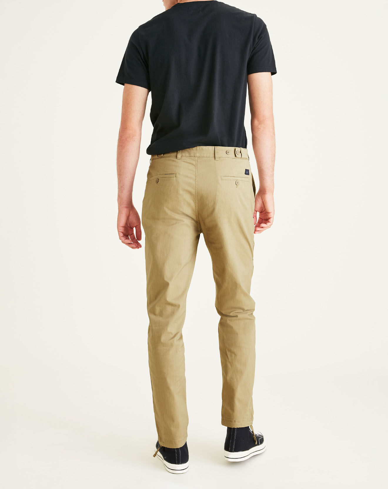 Dockers Pantalon chino en Coton Bio Mobile Icon Tapered beige foncé