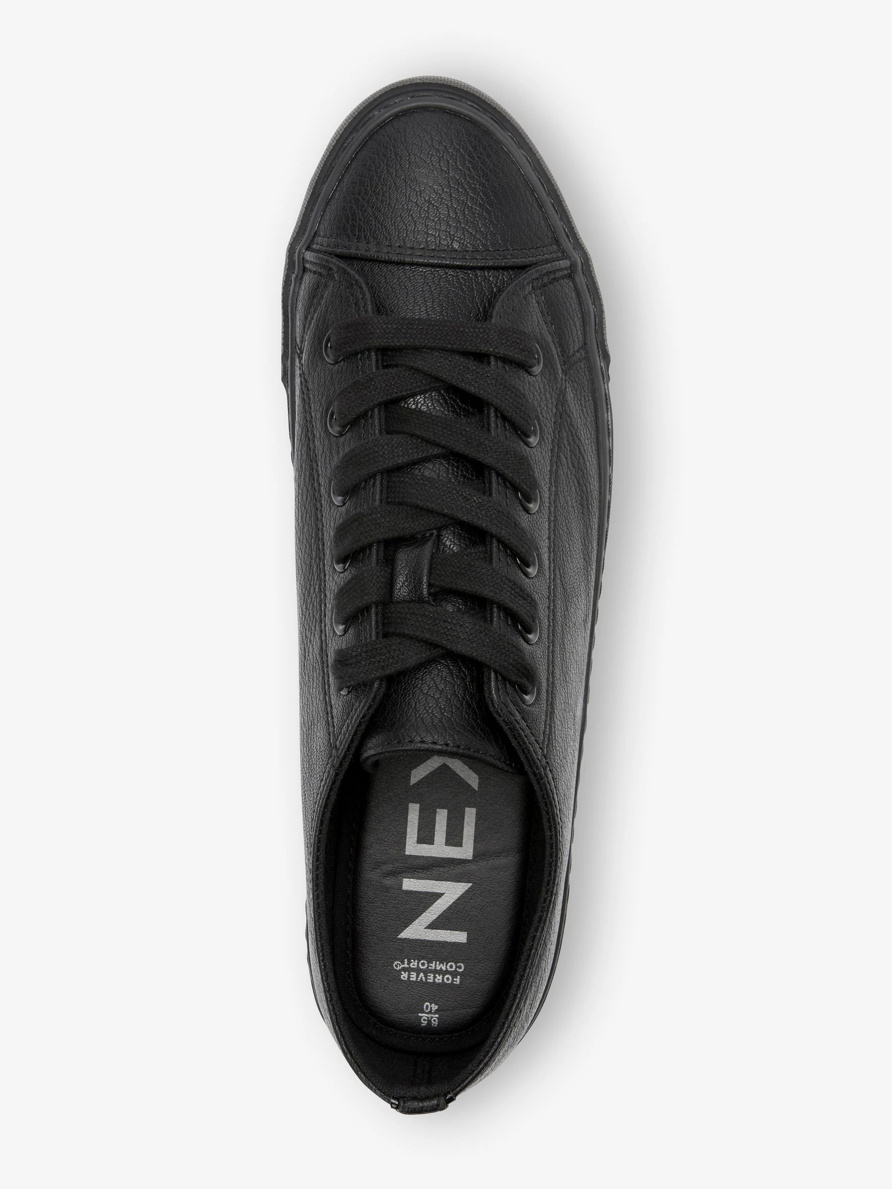 Zwart - Gelakte honkbalsneakers