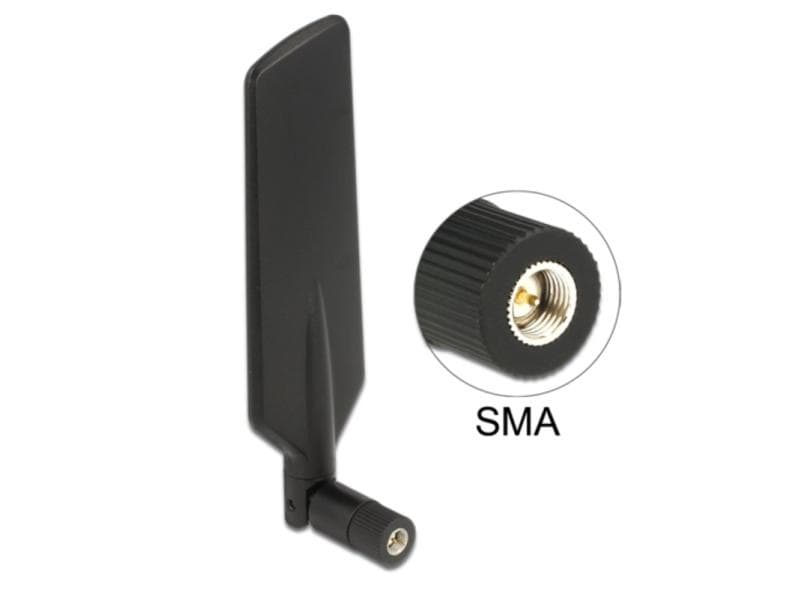 Delock LTE-Antenne SMA SMA 4 dBi Rundstrahl LTE Antenne Dualband WLAN ac/a/b/g/n