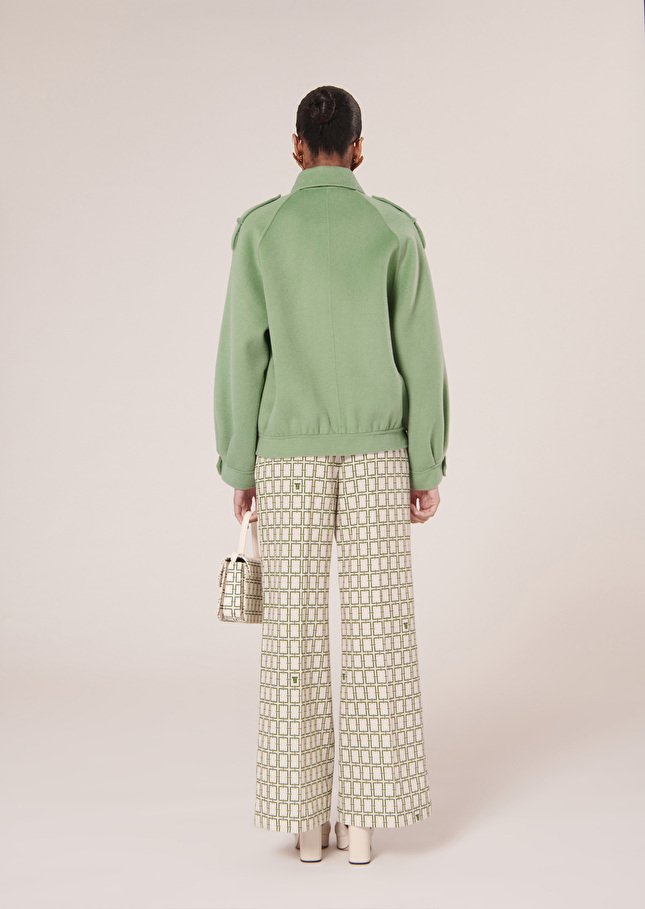 Blouson Bettyvert en laine double face