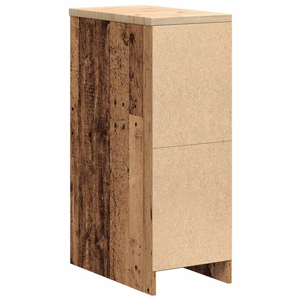 vidaXL Garagekast antiek hout 30x51x85 cm