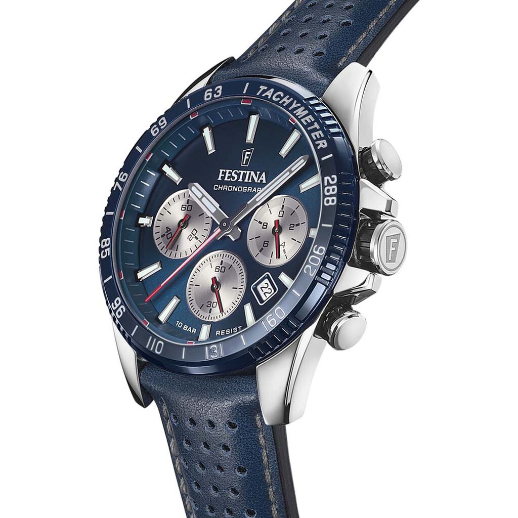 Montre Festina Timeless Chronographe Bleu