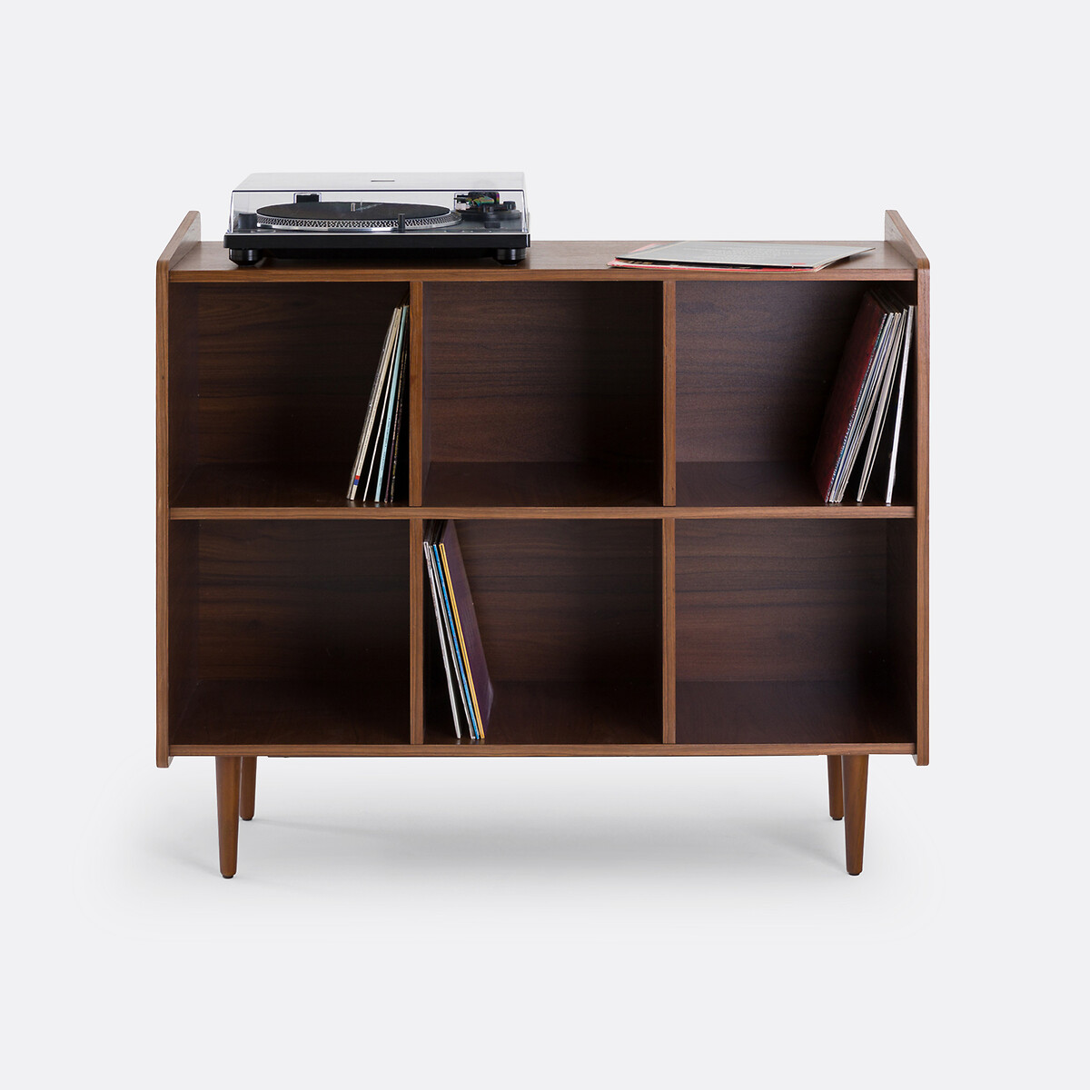 LA REDOUTE INTERIEURS<br>Armário para discos de vinil vintage L113 cm, Ronda