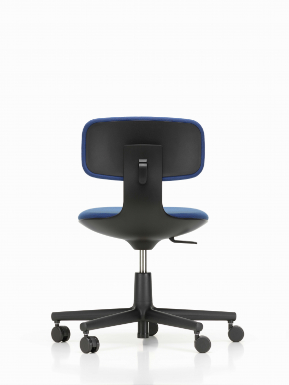 Vitra Rookie bureaustoel low yellow/pastel green, grijs onderstel