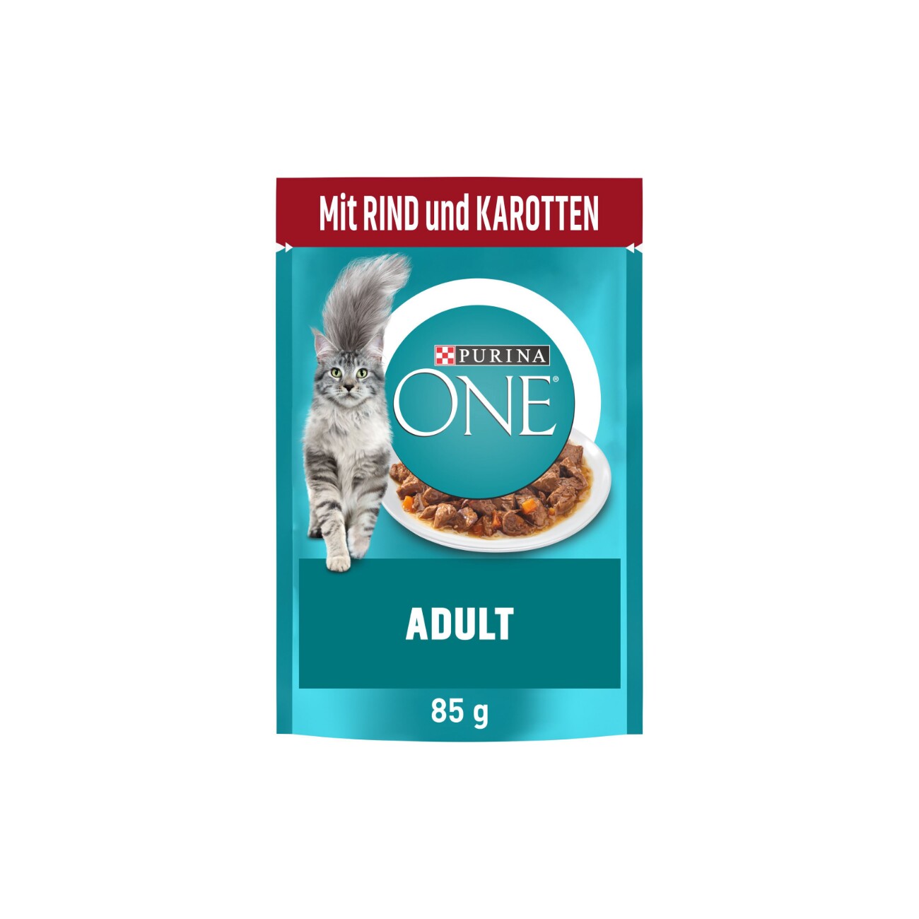 Purina ONE Adult 26x85g mit Rind und Karotten
