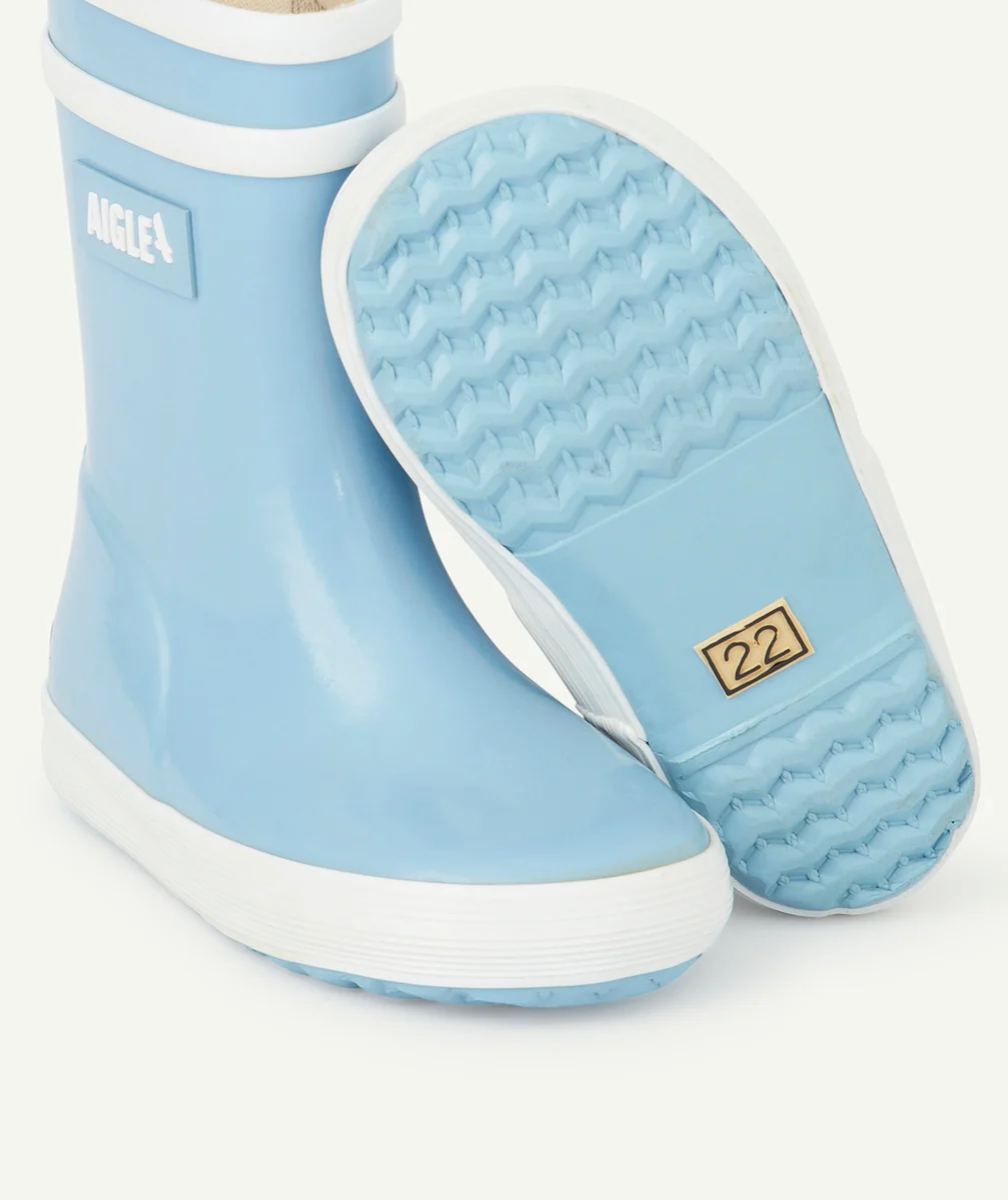 AIGLEBOTTES EN CAOUTCHOUC BLEU PREMIERS PAS BÉBÉ BABYFLAC 2