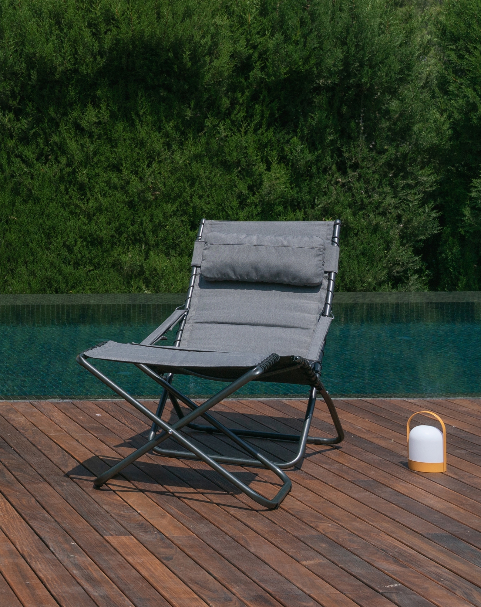 Crespo A/737 Tex-Comfort Kopfkissen für Campingstühle grau