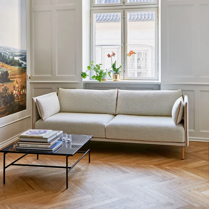 HAY - Rebar Coffee Table, 80 x 84 cm, Marmor / schwarz