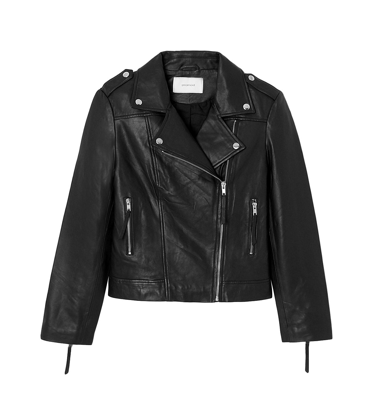 Blouson en cuir Femme - Noir