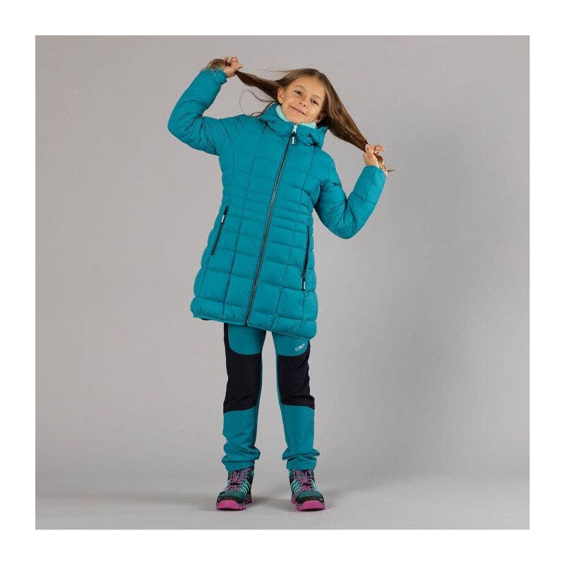Girl's padded coat with hood - Parka enfant