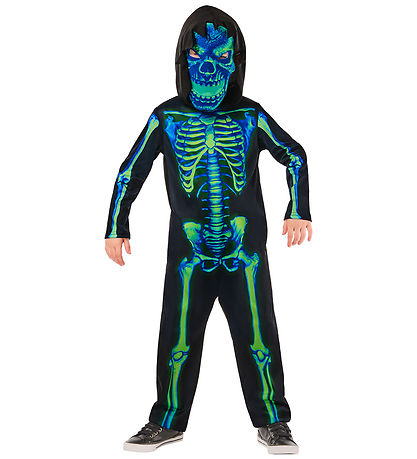 Rubies Kostüm - Neon Green Skeleton