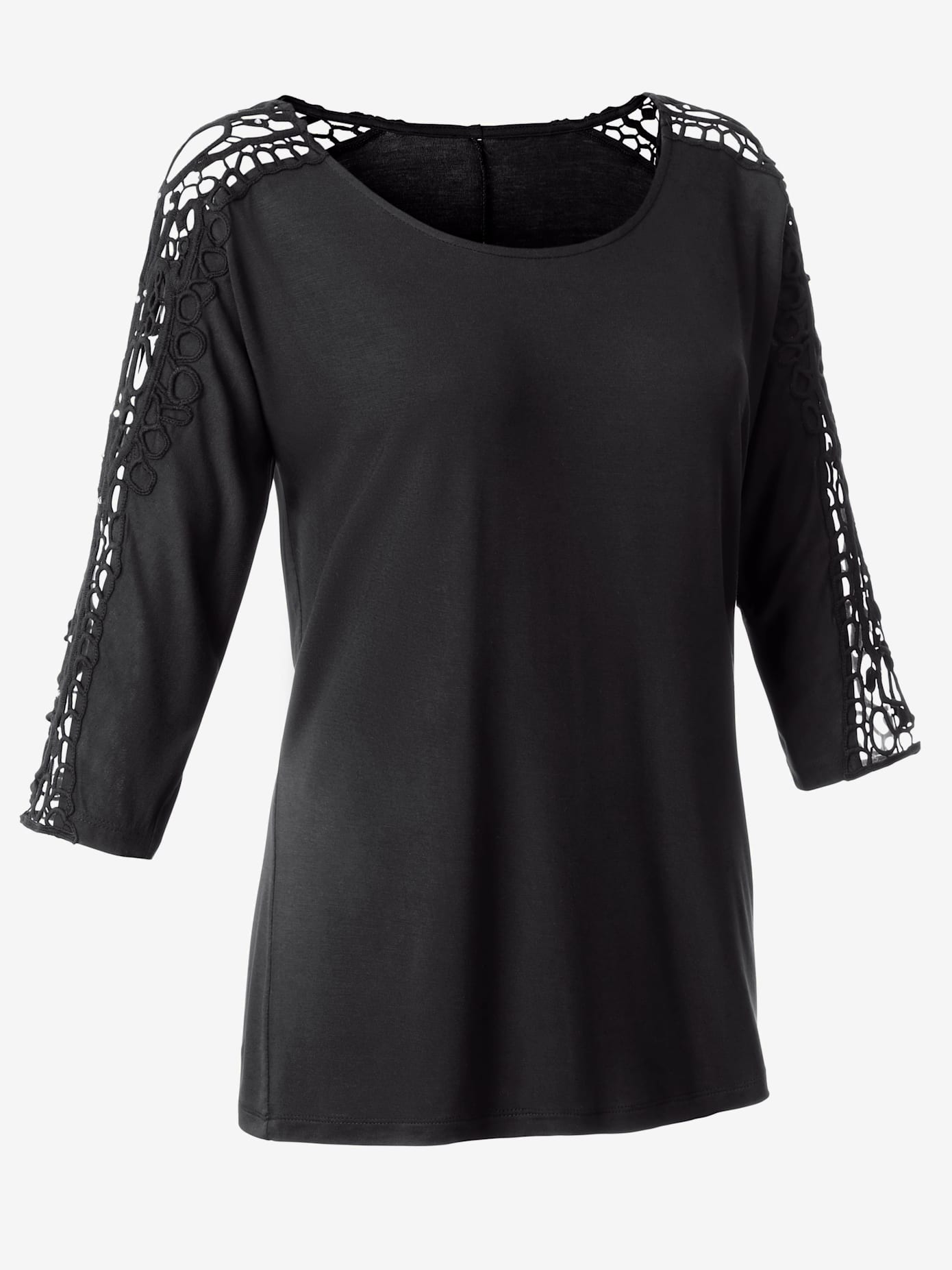 T-shirt manches 3/4 détails fantaisie bohèmes