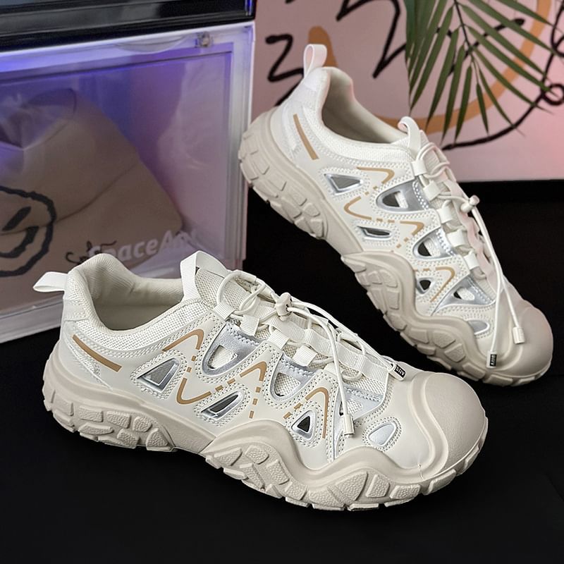 Tanzanite - Cutout Platform Sneakers