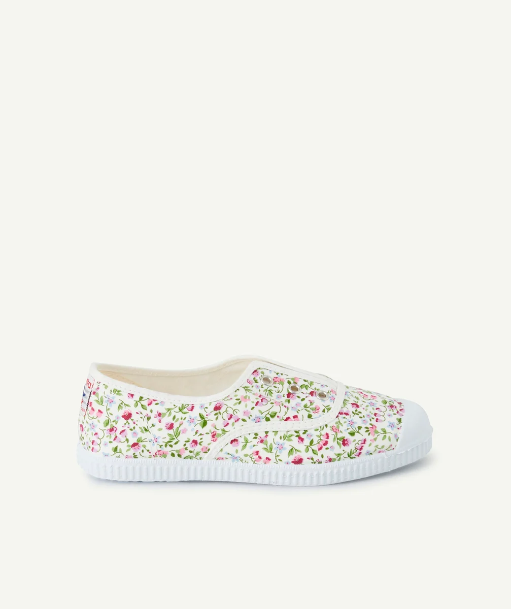 CIENTABASKETS EN TOILE ENFANT IMPRIMÉ FLEURI