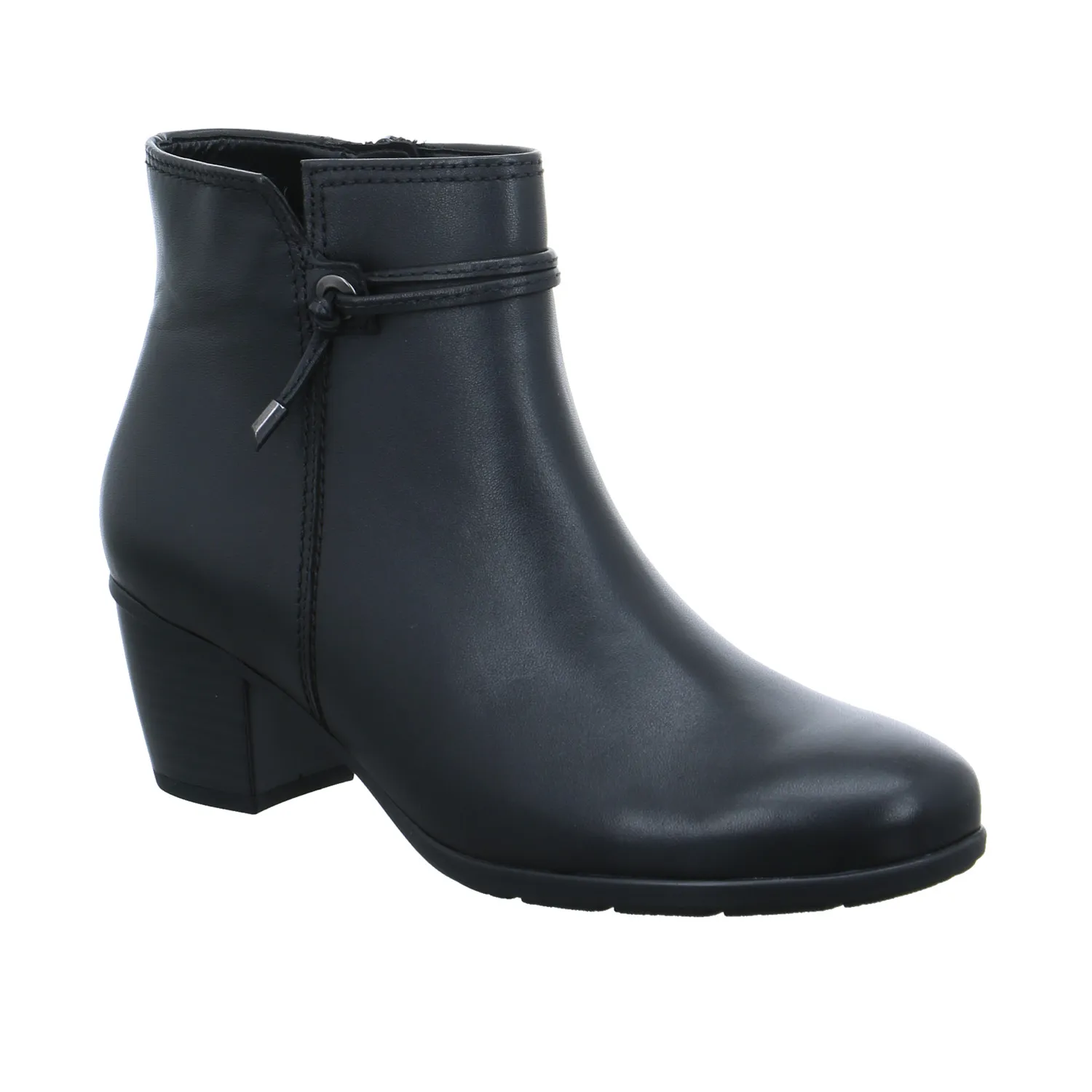 GABOR Stiefelette Schwarz Leder