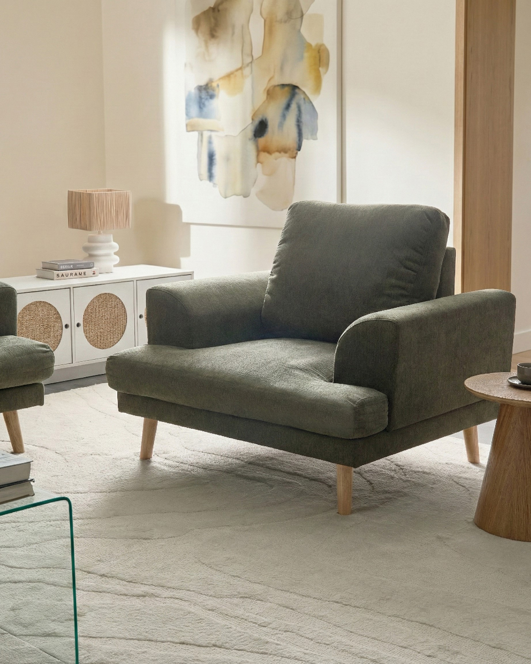 Fauteuil KILDAL Stof Groen