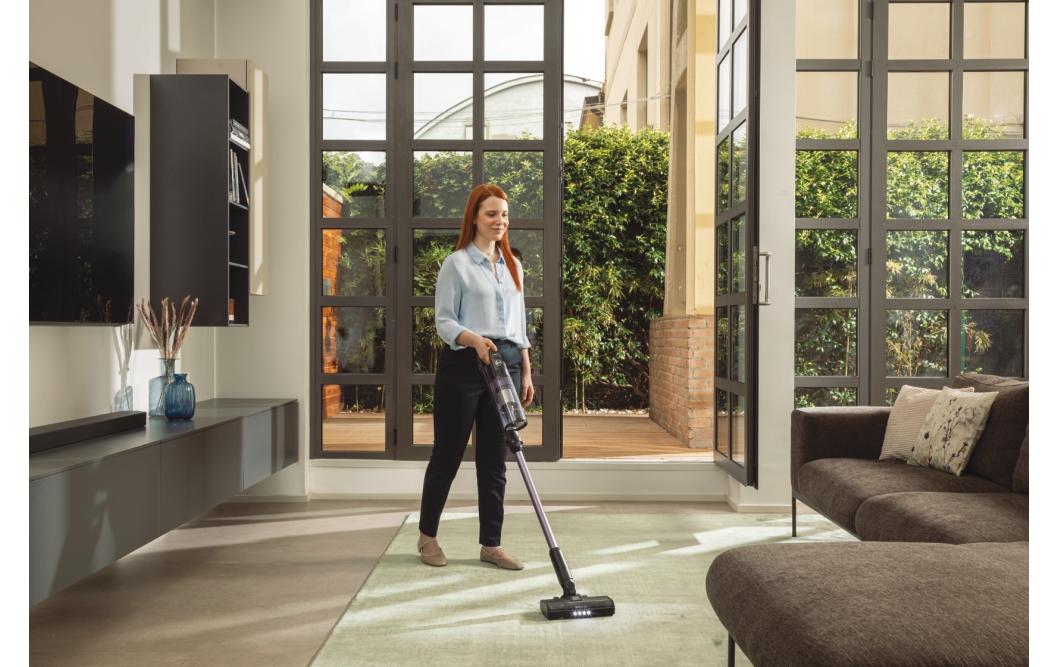 Akku-Hand- und Stielsauger HF1P10H 011 Schwarz<br>Hoover HF1P10H 011 Stabstaubsauger Akku Trocken Schaum Beutellos 0,7 l 165 W Schwarz, Violett 2.2 Ah