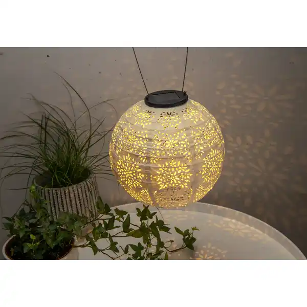 Premium Solar-Lampion 20cm, champagne