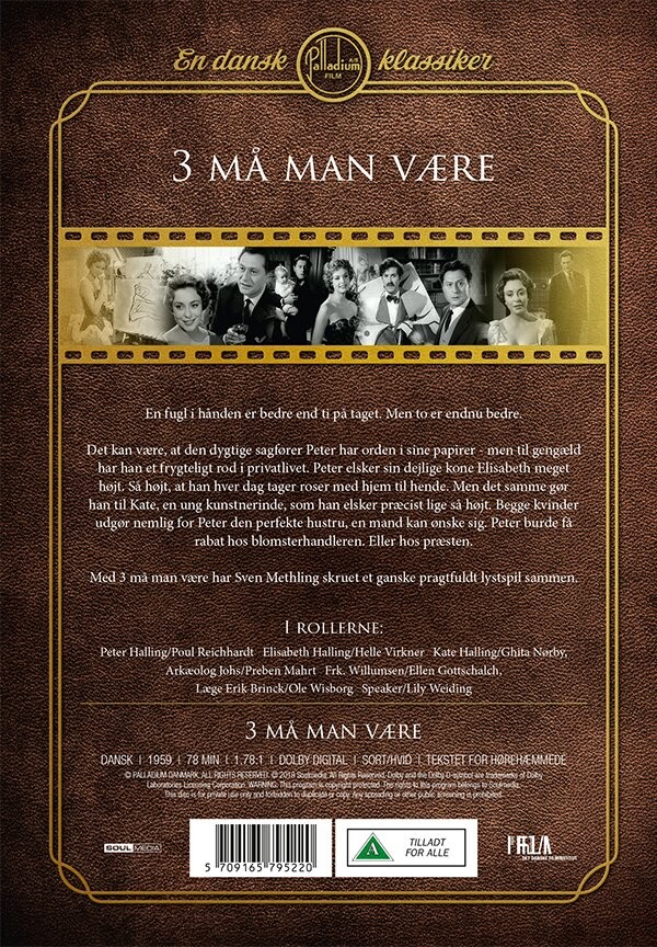 3 Må Man Være / Tre Må Man Være - DVD
