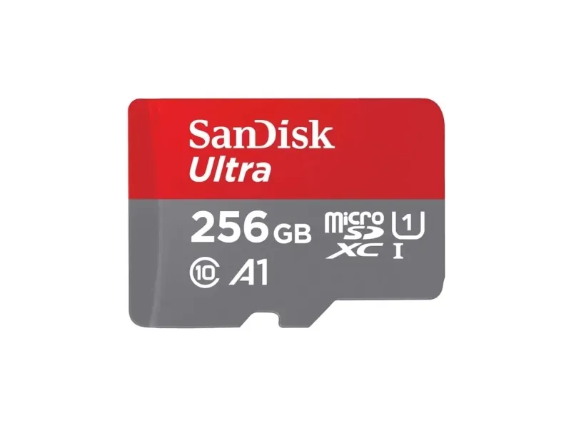 SanDisk Ultra - Flashhukommelseskort (microSDXC til SD adapter inkluderet) - 256 GB - A1 / UHS Class 1 / Class10 - microSDXC UHS-I