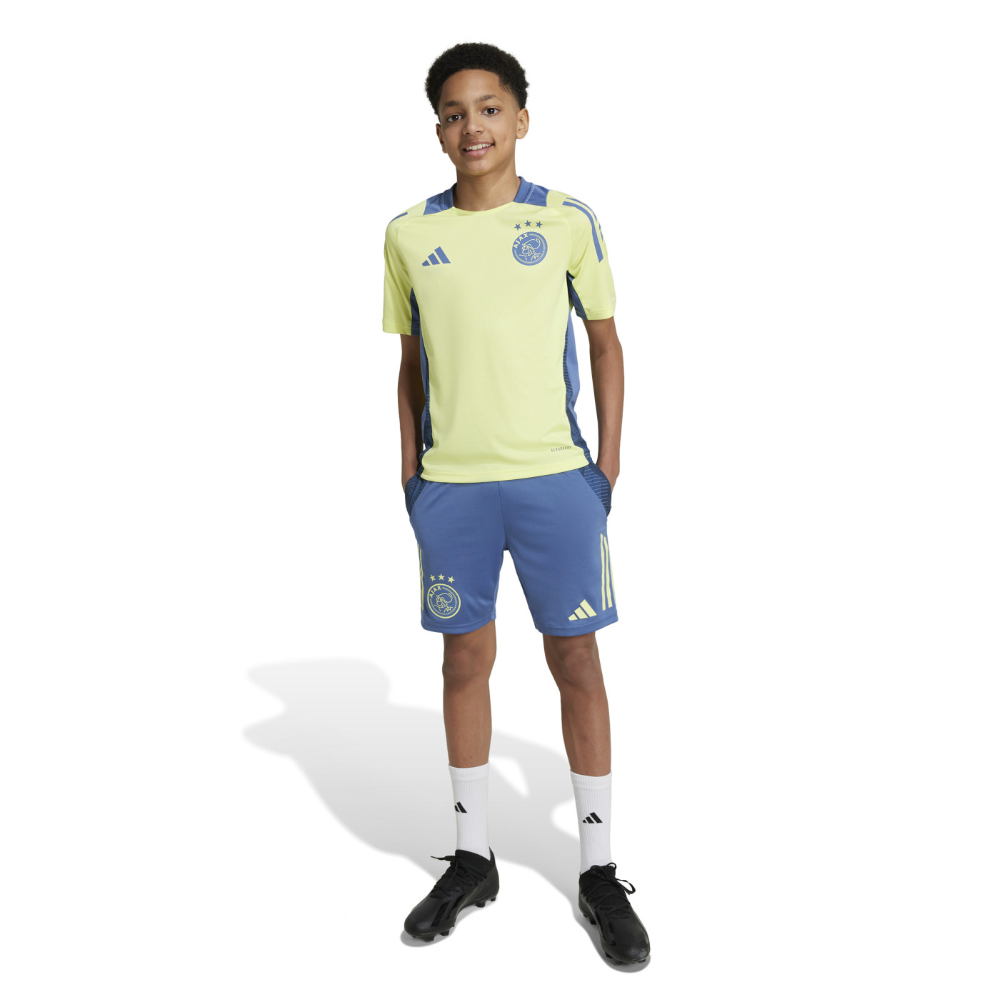 adidas Ajax Trainingsset 2024-2025 Kids Geel Blauw