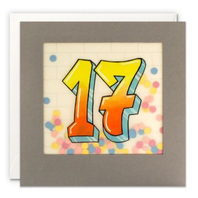 Age 17 Graffiti Paper Shakiescard